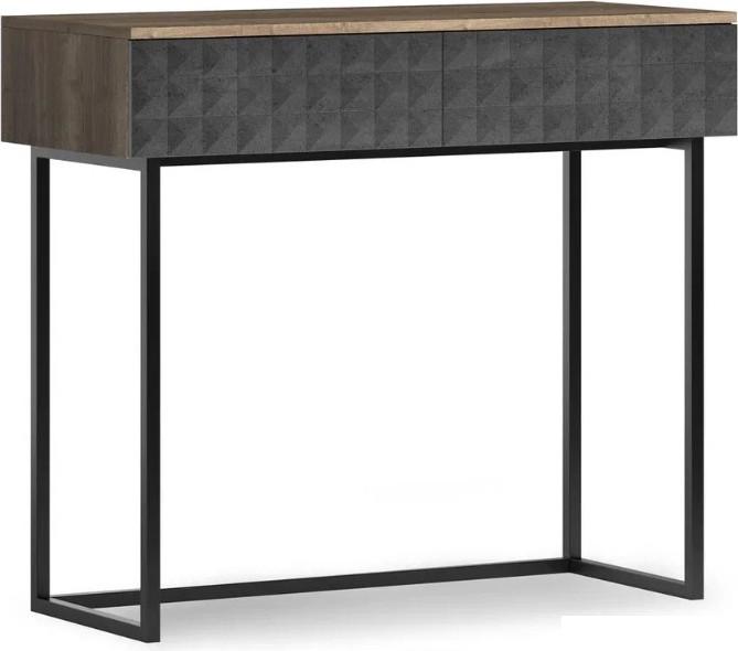 Журнальные столики и столы-трансформеры Shtabe Simple 7011 эко (графит/дуб веллингтон/черный)