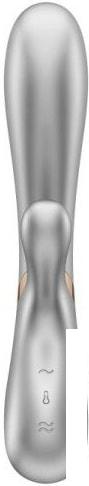 Вибраторы, секс-игрушки и БДСМ-атрибутика Satisfyer Hot Lover с функцией нагрева (серебристый)