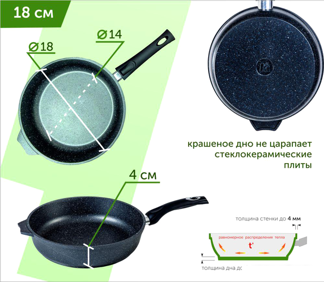 Сковорода Мечта Гранит 018803
