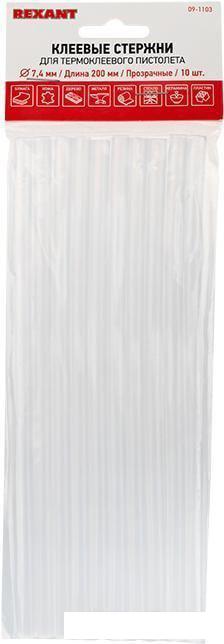 Клеевые стержни Rexant 09-1103 (10 шт, прозрачный)