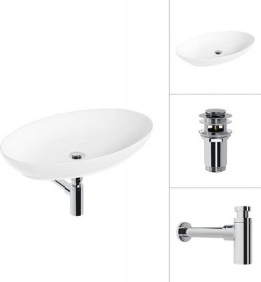 Умывальники Lauter 21571 + клапан 21190CH + сифон 21635CH (хром)