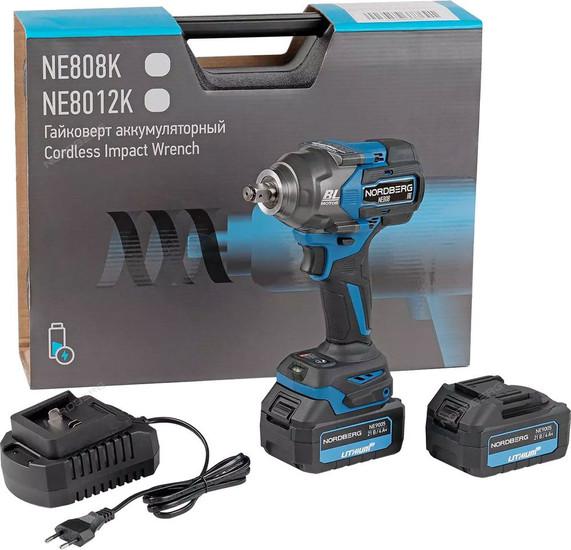 Шуруповерты, гайковерты, электроотвертки Nordberg NE808K (с 2-мя АКБ, кейс)