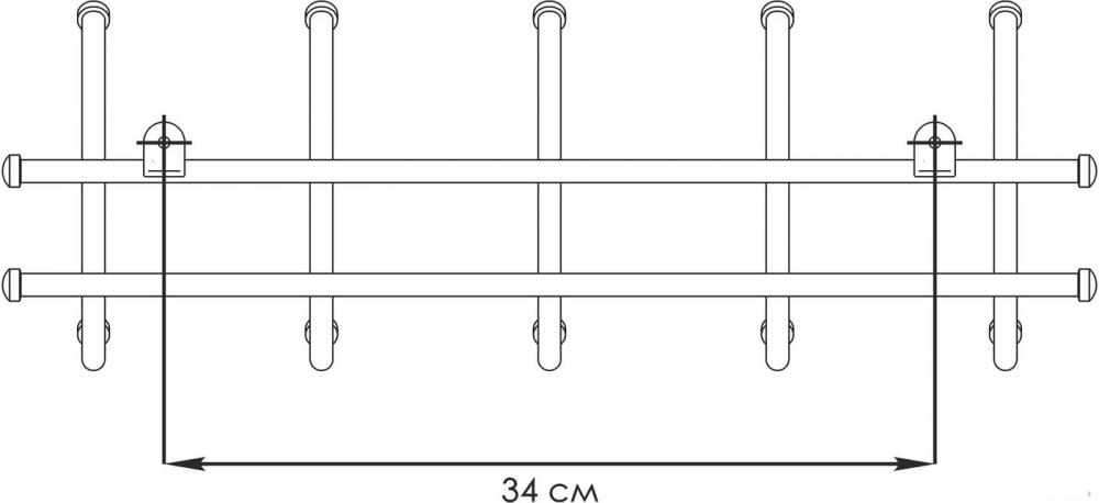 Вешалка для одежды ЗМИ Норма 5 ВН 24 (белый)