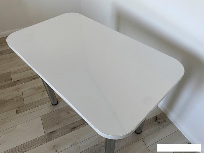 Кухонные столы и обеденные группы Senira Р-001-01 (белый глянец/хром)