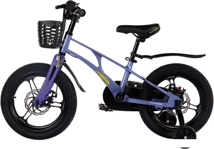 Детский велосипед Maxiscoo Air Pro 18 2024 (синий карбон)