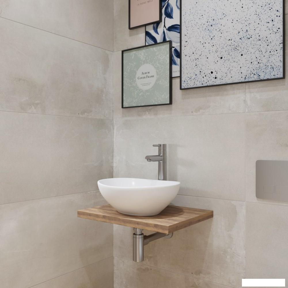 Умывальники Lauter 21652 + клапан 21190CH + сифон 21635CH (хром)