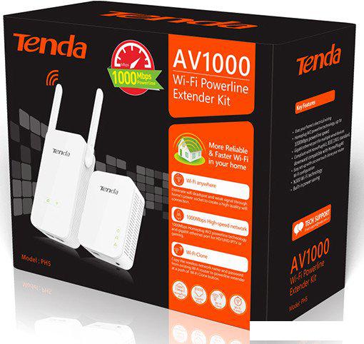 Комплект powerline-адаптеров Tenda PH5 Kit