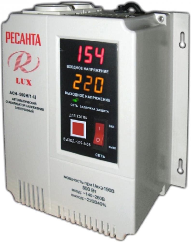 Стабилизатор напряжения Ресанта LUX АСН-500Н/1-Ц