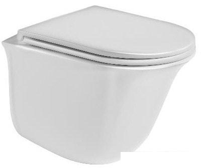 Унитаз подвесной WeltWasser Telbach 004 GL-WT + Marberg 410 SE (белый глянец/хром)