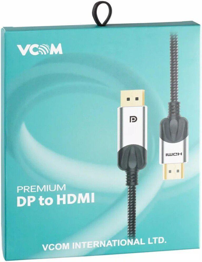 Кабель VCOM CG608M-1.8M DisplayPort - HDMI (1.8м, черный)