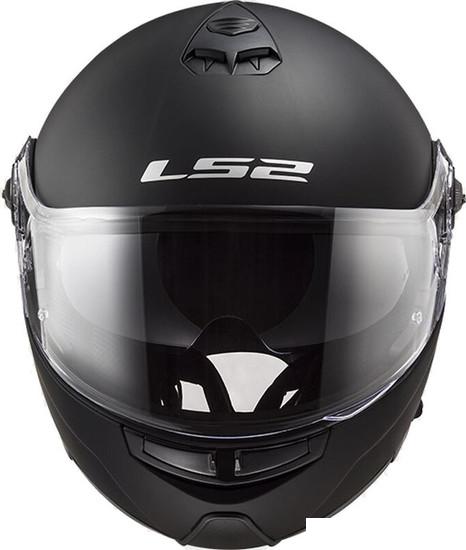 Мотошлем LS2 FF325 Strobe Snow Solid (XXL, черный матовый)