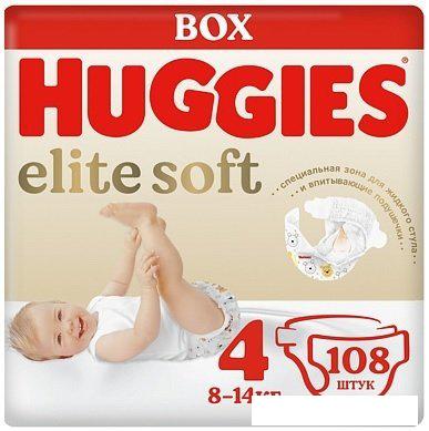 Детские подгузники Huggies Elite Soft Box 4 (108 шт)