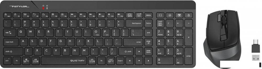 Офисный набор A4Tech Fstyler FG2400 Air2 (черный)