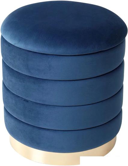 Пуфы M-City Фред 461MC04441 (велюр синий/золото)