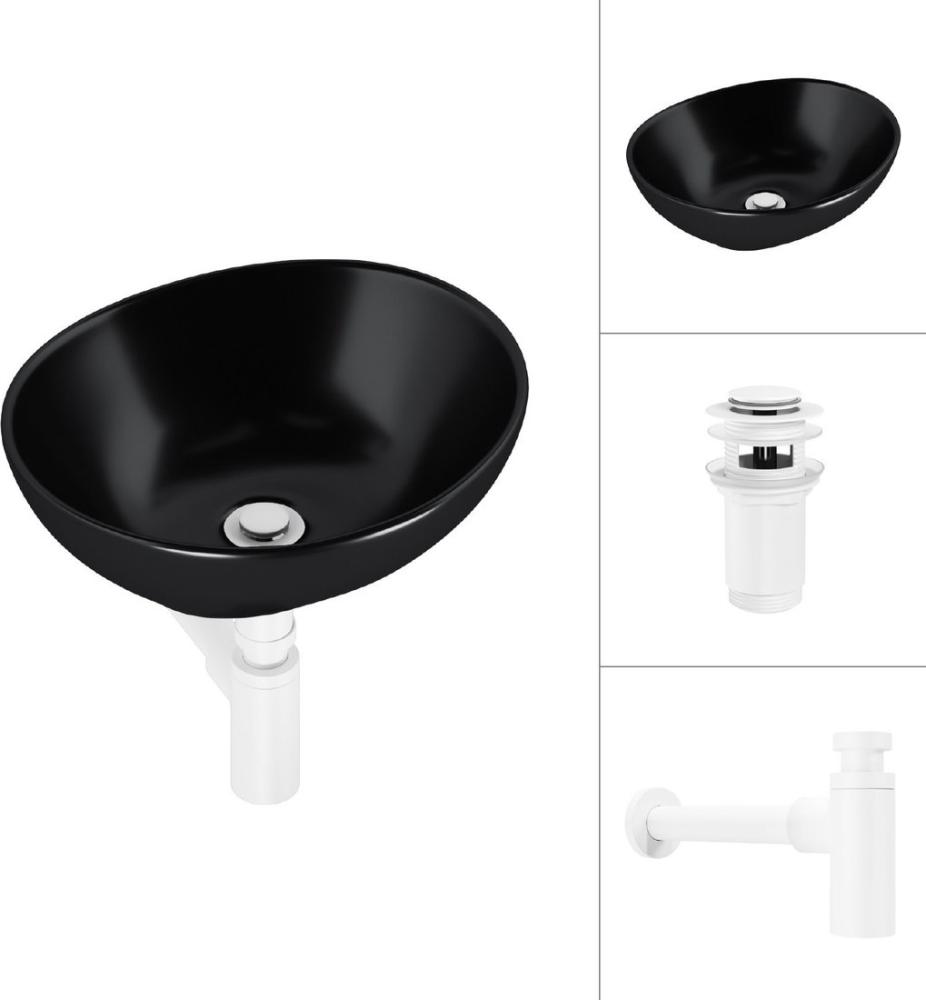 Умывальник Lauter 21652-A + клапан 21190W + сифон 21635W (белый матовый)