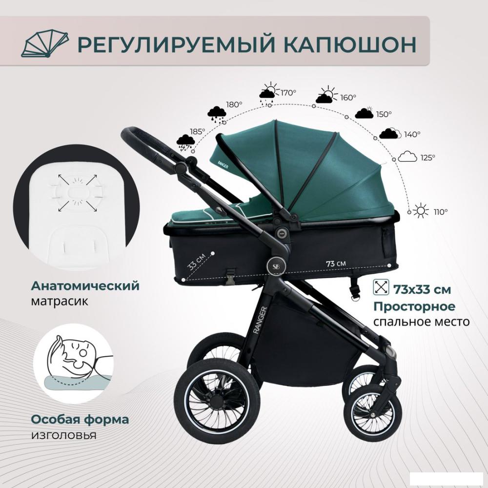 Детские коляски и аксессуары Sweet Baby Ranger 3в1 (Green Glossy)