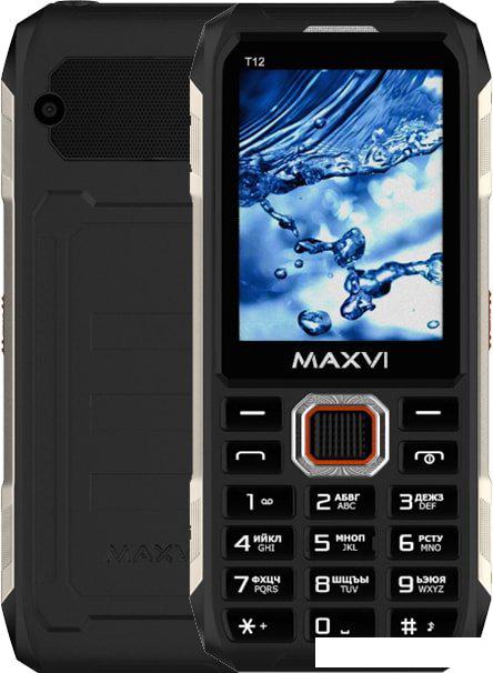 Кнопочный телефон Maxvi T12 (черный) Кнопочный телефон Maxvi T12 (черный)