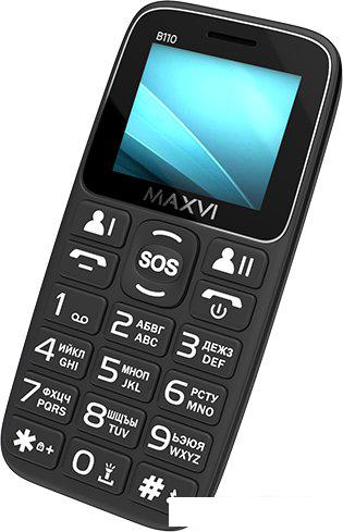 Кнопочный телефон Maxvi B110 (черный)