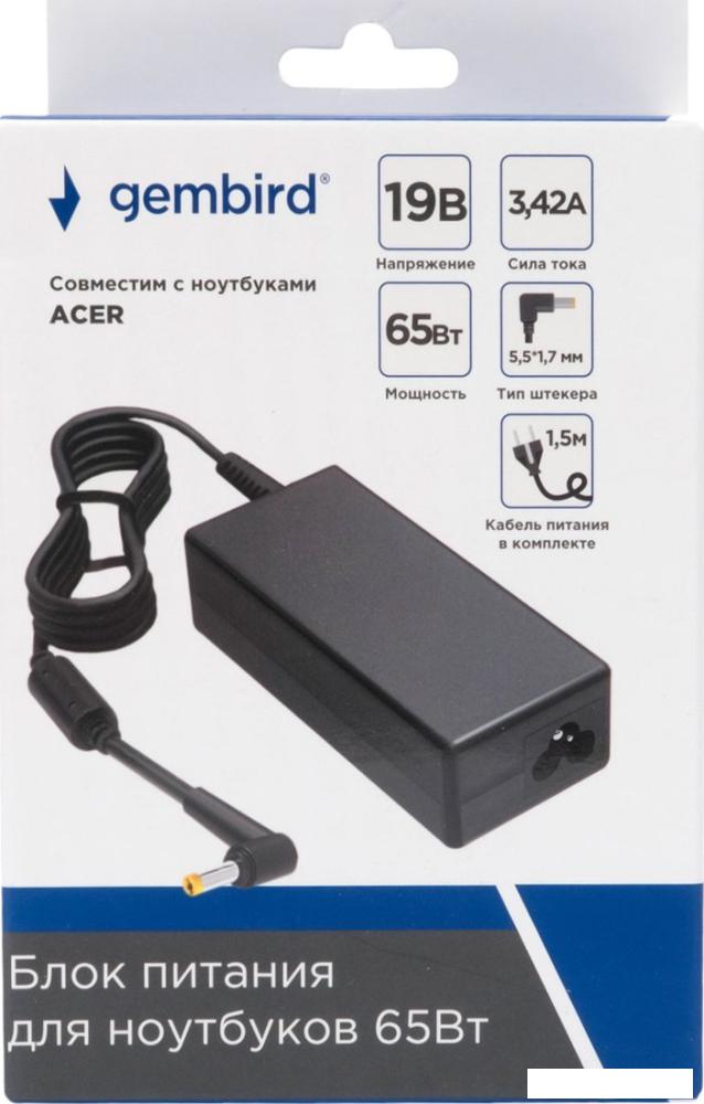 Сетевое зарядное Gembird NPA-AC20