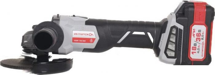 Угловые шлифмашины (болгарки) Интерскол УШМ-125/36В 816.2.2.70 (с 2-мя АКБ)