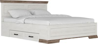 Кровати Black Red White Marselle LOZ160х200_S М (ясень снежный/дуб сонома темный/ясень снежный)