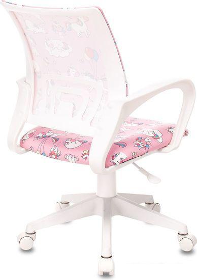Компьютерное кресло Бюрократ Burokids 1W (розовый единороги/пластик белый)