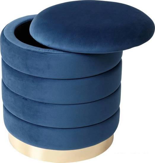 Пуфы M-City Фред 461MC04441 (велюр синий/золото)