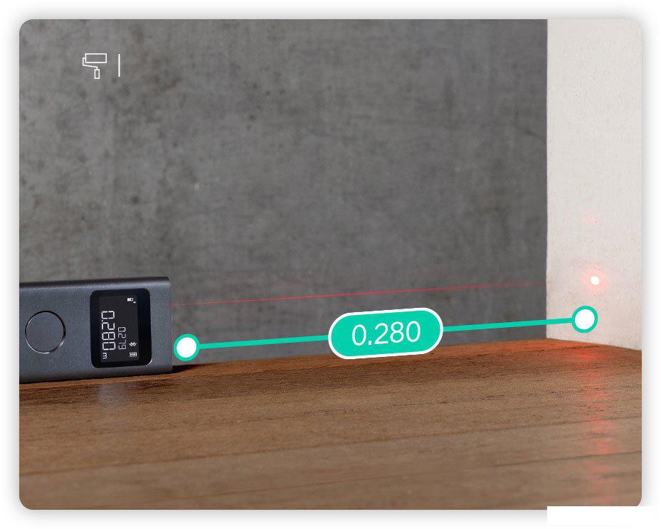 Лазерный дальномер Xiaomi Smart Laser Measure MJJGCJYD001QW