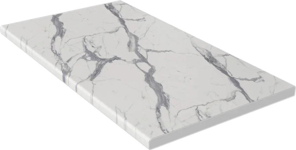 Готовая кухня Интерлиния Мила Лайт 3.8-ПМ3 (белый платинум/дуб золотой/белый гранит)