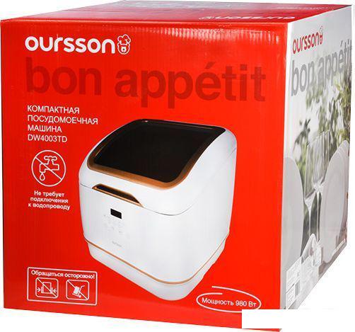 Настольная посудомоечная машина Oursson DW4003TD/WH