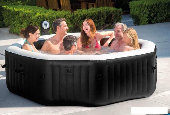 Надувной бассейн Intex Jet &amp; Bubble Deluxe 28458 (201x71) с джакузи