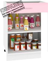 Шкаф напольный Кортекс-мебель Корнелия Лира НШ60р1ш без столешницы (черный)