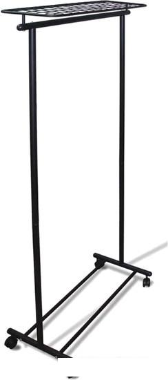 Напольные и настенные вешалки, стойки для одежды Мебелик М 9 на колесах (черный)