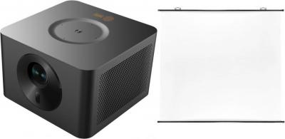 Проектор CACTUS CS-M1.SG + Экран CS-PSRM-180X180-BK