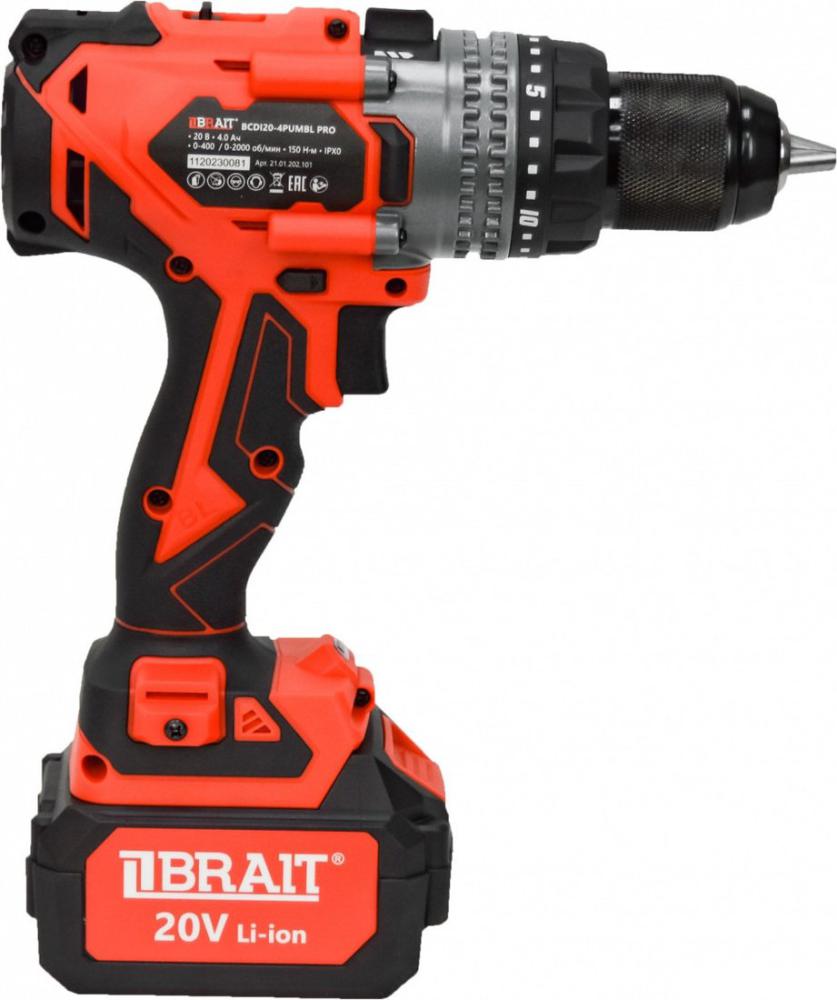 Шуруповерты, гайковерты, электроотвертки Brait BCDI20-4PUMBL PRO (с 1-м АКБ, кейс)