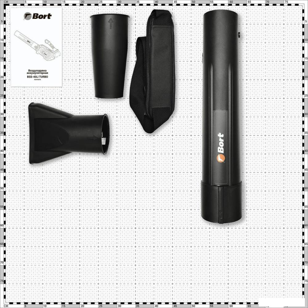 Ручная воздуходувка Bort BSS-40Li TURBO 93418576 (без АКБ)