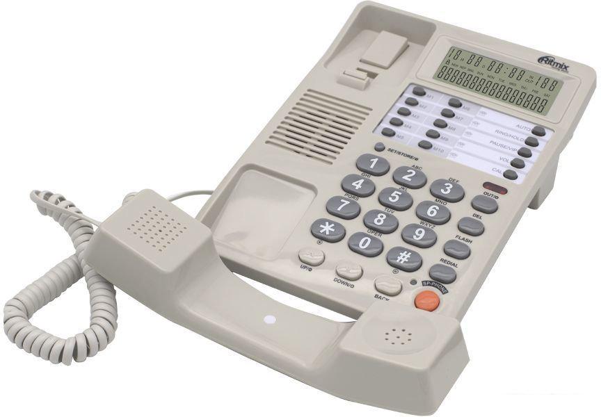 Проводной телефон Ritmix RT-495 (белый)
