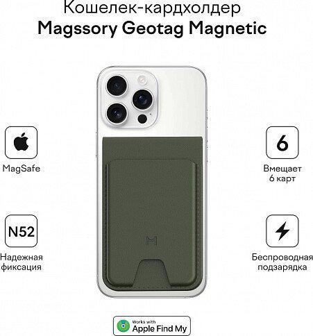 Кредитница Magssory Geotag Magnetic Khaki ACL003k