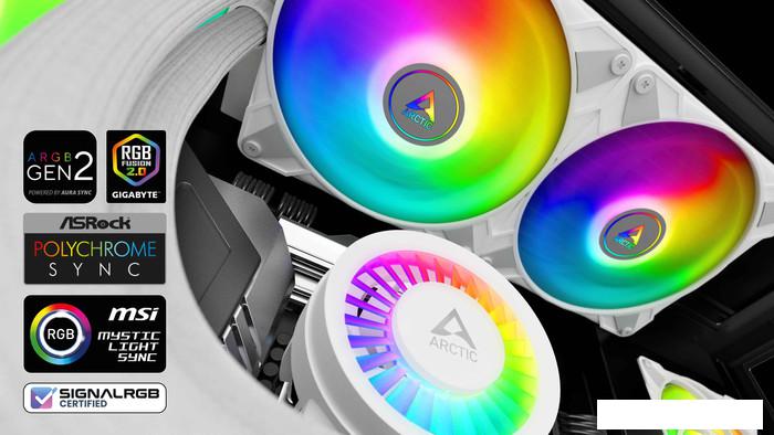 Система жидкостного охлаждения для процессора Arctic Liquid Freezer III 280 A-RGB White ACFRE00151A