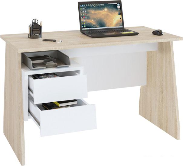 Письменные и компьютерные столы Сокол КСТ-115 (дуб сонома/белый)