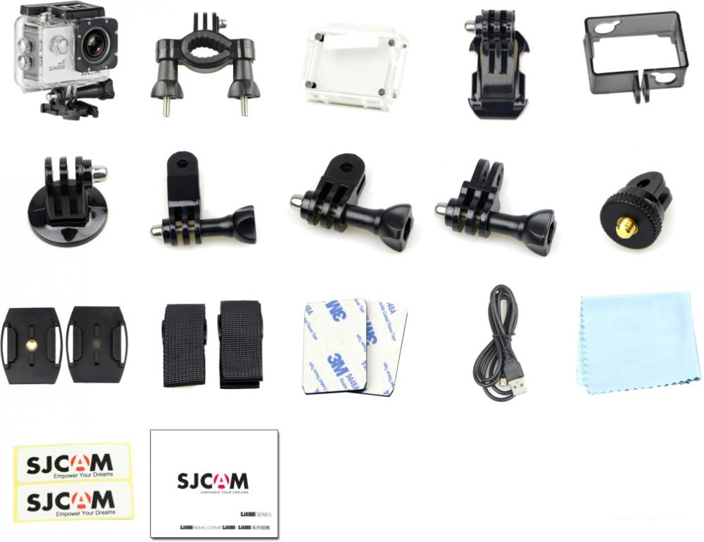Экшен-камера SJCAM SJ4000 WiFi (белый)