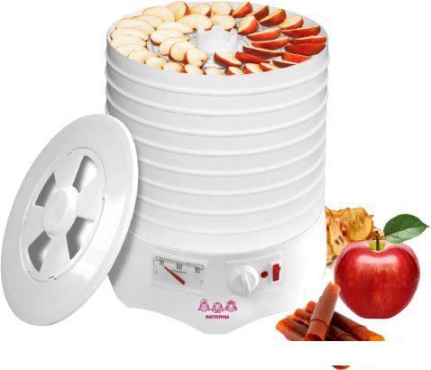 Сушилка для овощей и фруктов Мастерица EFD-0903VM (6 прозрачных поддонов + 3 белых поддона)