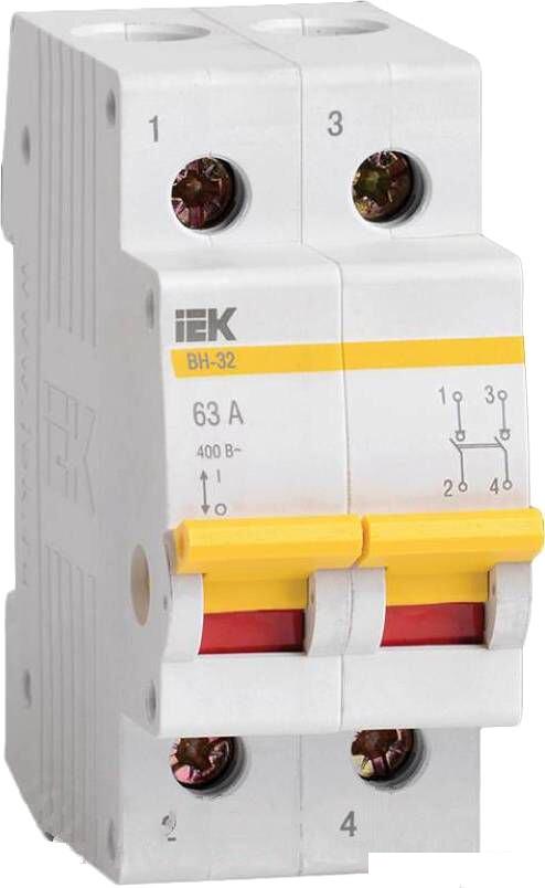Выключатели нагрузки IEK ВН-32 2Р 63А MNV10-2-063 (мини-рубильник)