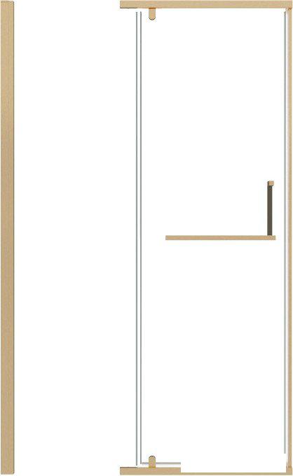 Душевые кабины Grossman Pragma 100x195 100.K33.03.100.32.00 (золото сатин/стекло прозрачное)