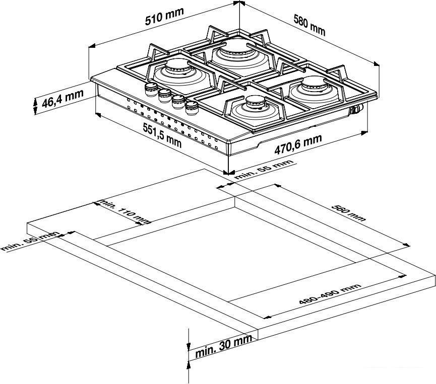 Варочная панель BEKO HILW 64122 S