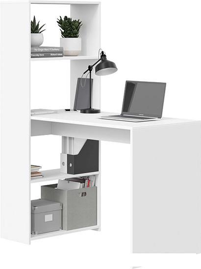 Письменные и компьютерные столы Трия Тип 12 (белый ясень)