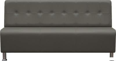 Диван Brioli РудиР трехместный (экокожа, L21 серый)