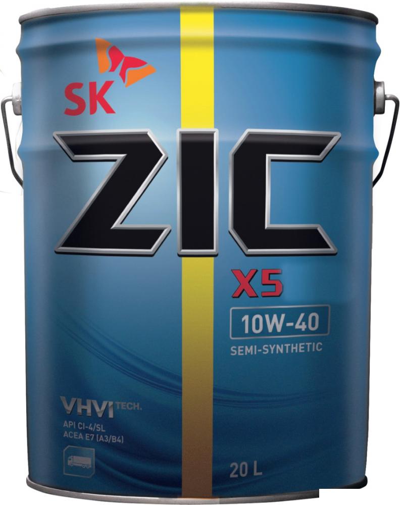 Моторные масла ZIC X5 Diesel 10W-40 20л