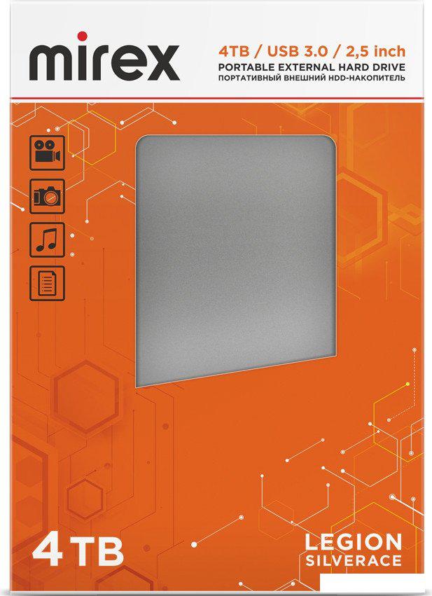 Внешний накопитель Mirex Legion Silverace 4TB 13630-UHDLES40