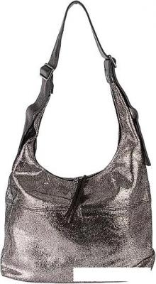 Женские и мужские сумки Poshete 857-6356-W009-DSV (серебристый)